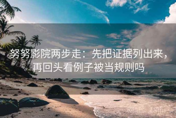 努努影院两步走：先把证据列出来，再回头看例子被当规则吗