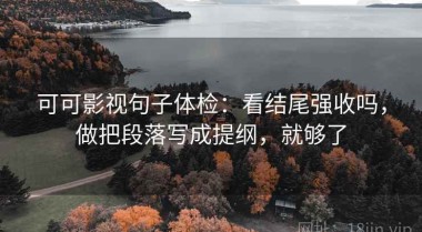 可可影视句子体检：看结尾强收吗，做把段落写成提纲，就够了